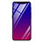 Carcasa Bumper Funda Silicona Espejo Gradiente Arco iris H01 para Oppo Find X Super Flash Edition Morado