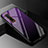 Carcasa Bumper Funda Silicona Espejo Gradiente Arco iris H01 para Oppo Find X2 Pro Morado