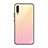 Carcasa Bumper Funda Silicona Espejo Gradiente Arco iris H01 para Samsung Galaxy A70 Oro Rosa