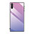 Carcasa Bumper Funda Silicona Espejo Gradiente Arco iris H01 para Samsung Galaxy Note 10 5G Morado