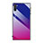 Carcasa Bumper Funda Silicona Espejo Gradiente Arco iris H01 para Samsung Galaxy Note 10 5G Rosa Roja