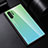 Carcasa Bumper Funda Silicona Espejo Gradiente Arco iris H01 para Samsung Galaxy Note 10 Plus Verde