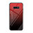 Carcasa Bumper Funda Silicona Espejo Gradiente Arco iris H01 para Samsung Galaxy S10e Rojo