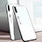 Carcasa Bumper Funda Silicona Espejo Gradiente Arco iris H01 para Xiaomi Mi A3 Blanco