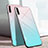 Carcasa Bumper Funda Silicona Espejo Gradiente Arco iris H01 para Xiaomi Mi A3 Cian