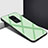 Carcasa Bumper Funda Silicona Espejo Gradiente Arco iris H01 para Xiaomi Redmi 10X 4G Cian