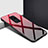 Carcasa Bumper Funda Silicona Espejo Gradiente Arco iris H01 para Xiaomi Redmi 10X 4G Rojo