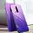 Carcasa Bumper Funda Silicona Espejo Gradiente Arco iris H01 para Xiaomi Redmi K20 Morado