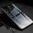 Carcasa Bumper Funda Silicona Espejo Gradiente Arco iris H01 para Xiaomi Redmi Note 8 Pro Gris