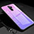 Carcasa Bumper Funda Silicona Espejo Gradiente Arco iris H01 para Xiaomi Redmi Note 8 Pro Morado