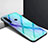 Carcasa Bumper Funda Silicona Espejo Gradiente Arco iris H01 para Xiaomi Redmi Note 8T Azul Cielo