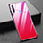 Carcasa Bumper Funda Silicona Espejo Gradiente Arco iris H02 para Huawei Honor 20 Lite Rojo