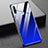 Carcasa Bumper Funda Silicona Espejo Gradiente Arco iris H02 para Huawei Honor 20i Azul