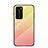 Carcasa Bumper Funda Silicona Espejo Gradiente Arco iris H02 para Huawei P40 Pro Amarillo