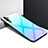 Carcasa Bumper Funda Silicona Espejo Gradiente Arco iris H02 para Xiaomi Mi Note 10 Azul Cielo