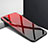 Carcasa Bumper Funda Silicona Espejo Gradiente Arco iris H02 para Xiaomi Mi Note 10 Rojo