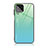 Carcasa Bumper Funda Silicona Espejo Gradiente Arco iris JD1 para Samsung Galaxy M53 5G Cian