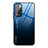 Carcasa Bumper Funda Silicona Espejo Gradiente Arco iris JM1 para Xiaomi Redmi 10 4G Azul