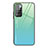 Carcasa Bumper Funda Silicona Espejo Gradiente Arco iris JM1 para Xiaomi Redmi 10 4G Azul Claro