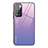 Carcasa Bumper Funda Silicona Espejo Gradiente Arco iris JM1 para Xiaomi Redmi 10 4G Purpura Claro
