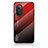 Carcasa Bumper Funda Silicona Espejo Gradiente Arco iris LS1 para Huawei Honor 50 SE 5G Rojo