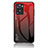 Carcasa Bumper Funda Silicona Espejo Gradiente Arco iris LS1 para OnePlus Nord N20 SE Rojo