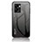 Carcasa Bumper Funda Silicona Espejo Gradiente Arco iris LS1 para OnePlus Nord N300 5G Gris Oscuro