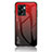 Carcasa Bumper Funda Silicona Espejo Gradiente Arco iris LS1 para OnePlus Nord N300 5G Rojo