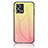 Carcasa Bumper Funda Silicona Espejo Gradiente Arco iris LS1 para Oppo F21 Pro 4G Amarillo