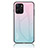 Carcasa Bumper Funda Silicona Espejo Gradiente Arco iris LS1 para Realme 10T 5G Cian