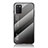 Carcasa Bumper Funda Silicona Espejo Gradiente Arco iris LS1 para Samsung Galaxy A02s Gris Oscuro