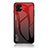 Carcasa Bumper Funda Silicona Espejo Gradiente Arco iris LS1 para Samsung Galaxy A04E Rojo