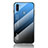 Carcasa Bumper Funda Silicona Espejo Gradiente Arco iris LS1 para Samsung Galaxy A11 Azul