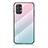 Carcasa Bumper Funda Silicona Espejo Gradiente Arco iris LS1 para Samsung Galaxy A23 5G Cian