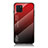 Carcasa Bumper Funda Silicona Espejo Gradiente Arco iris LS1 para Samsung Galaxy A81 Rojo