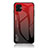 Carcasa Bumper Funda Silicona Espejo Gradiente Arco iris LS1 para Samsung Galaxy M04 Rojo