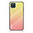Carcasa Bumper Funda Silicona Espejo Gradiente Arco iris LS1 para Samsung Galaxy M12 Amarillo