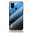 Carcasa Bumper Funda Silicona Espejo Gradiente Arco iris LS1 para Samsung Galaxy M21s Azul