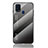 Carcasa Bumper Funda Silicona Espejo Gradiente Arco iris LS1 para Samsung Galaxy M21s Gris Oscuro