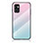 Carcasa Bumper Funda Silicona Espejo Gradiente Arco iris LS1 para Samsung Galaxy M23 5G Cian