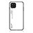 Carcasa Bumper Funda Silicona Espejo Gradiente Arco iris LS1 para Samsung Galaxy M32 4G Blanco