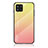 Carcasa Bumper Funda Silicona Espejo Gradiente Arco iris LS1 para Samsung Galaxy M42 5G Amarillo