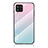 Carcasa Bumper Funda Silicona Espejo Gradiente Arco iris LS1 para Samsung Galaxy M42 5G Cian