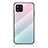Carcasa Bumper Funda Silicona Espejo Gradiente Arco iris LS1 para Samsung Galaxy M42 5G Cian