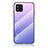 Carcasa Bumper Funda Silicona Espejo Gradiente Arco iris LS1 para Samsung Galaxy M42 5G Purpura Claro