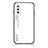 Carcasa Bumper Funda Silicona Espejo Gradiente Arco iris LS1 para Samsung Galaxy M52 5G Blanco