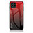 Carcasa Bumper Funda Silicona Espejo Gradiente Arco iris LS1 para Samsung Galaxy M53 5G Rojo