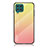 Carcasa Bumper Funda Silicona Espejo Gradiente Arco iris LS1 para Samsung Galaxy M62 4G Amarillo