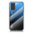 Carcasa Bumper Funda Silicona Espejo Gradiente Arco iris LS1 para Samsung Galaxy Note 20 5G Azul