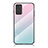Carcasa Bumper Funda Silicona Espejo Gradiente Arco iris LS1 para Samsung Galaxy Note 20 5G Cian